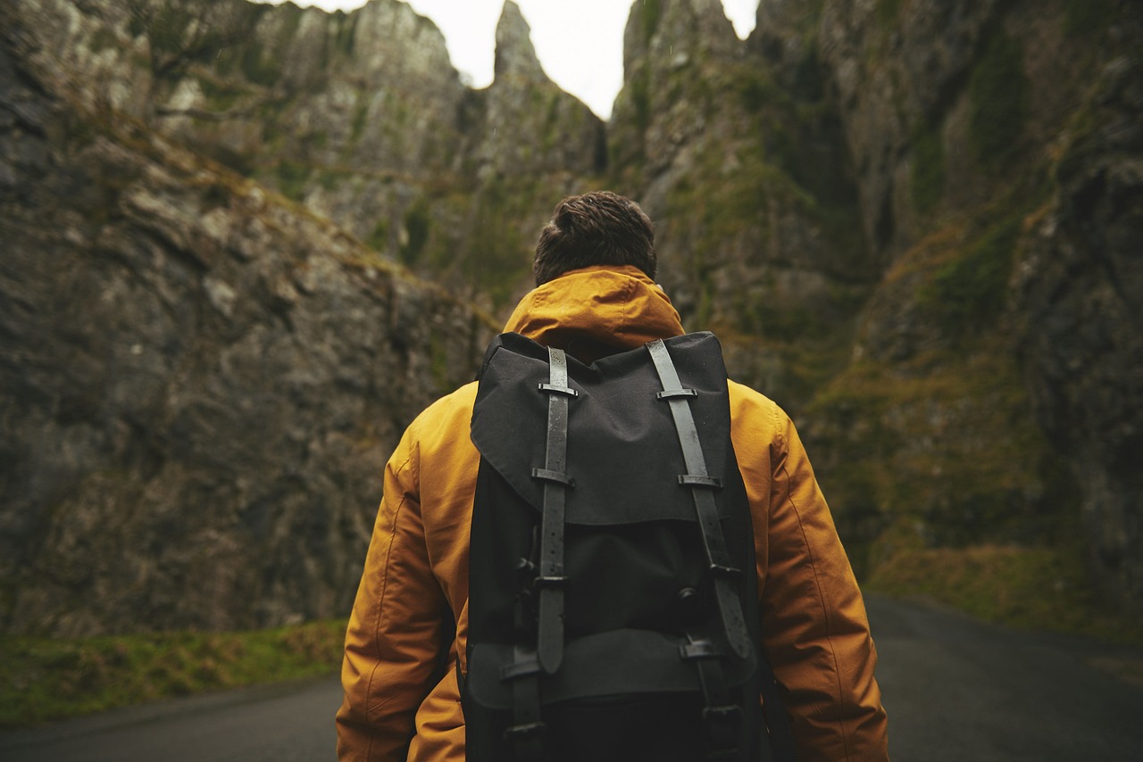man, nature, adventure, backpack, adult, male, outdoors, person, recreation, mountains, hiker, hiking, hike, trek, travel, backpacking, backpacker